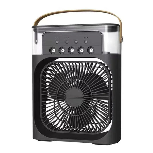Portable Fan Air Conditioners USB Electric Fan Air Cooler LED Night Light Water Mist Fun 3 in 1 Air Humidifier for Home